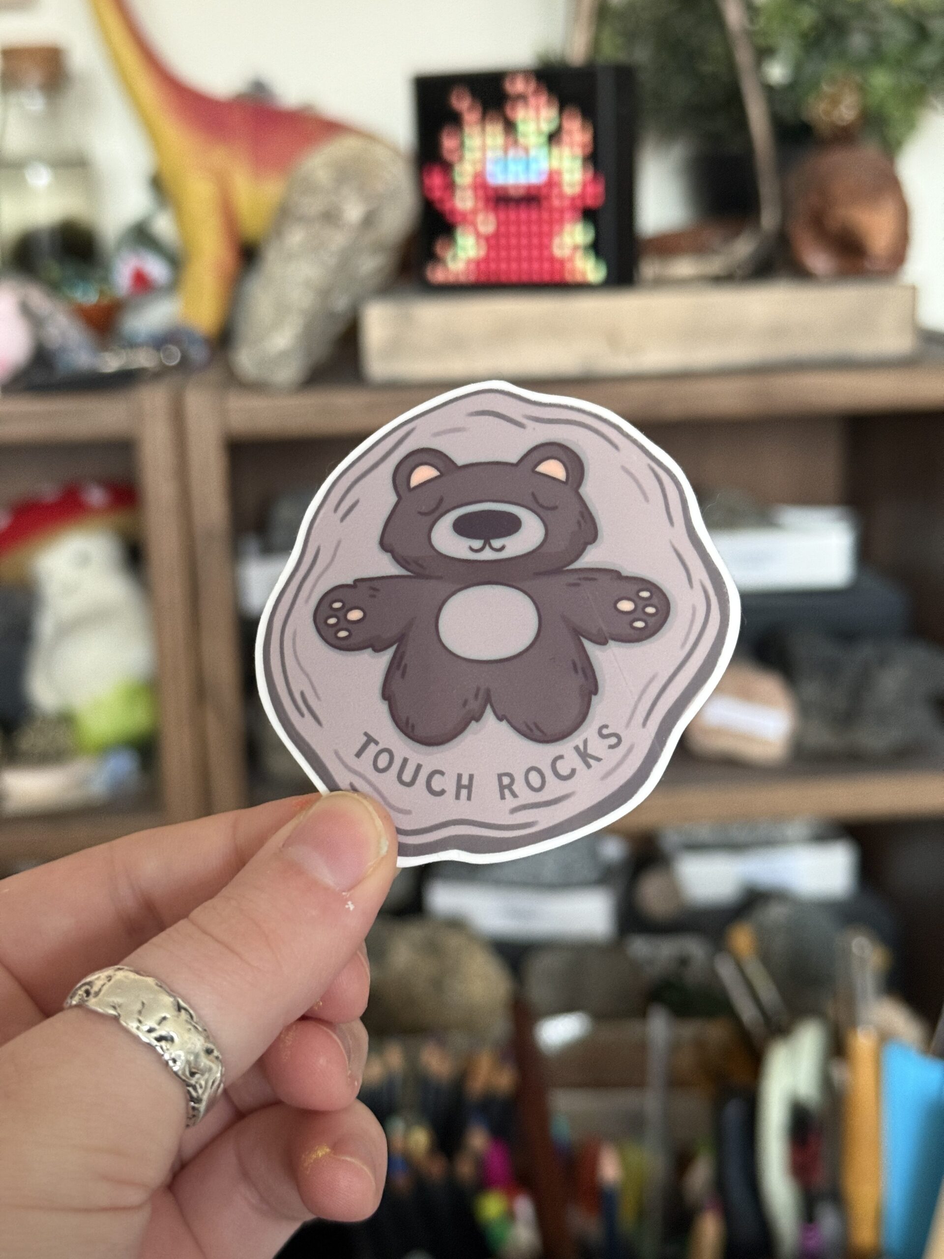 Touch Rocks Sticker