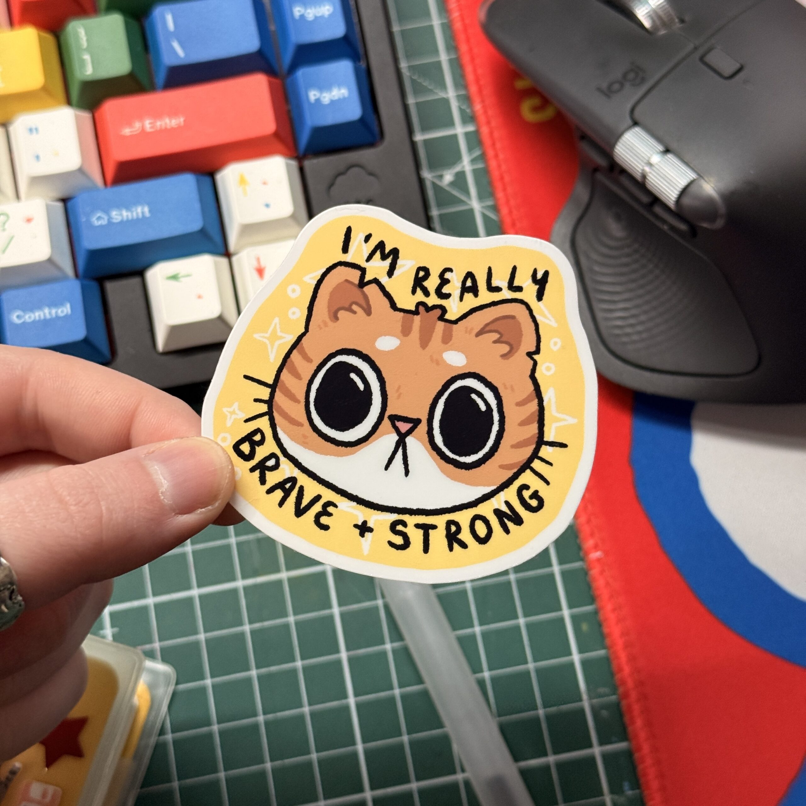 Brave & Strong Sticker