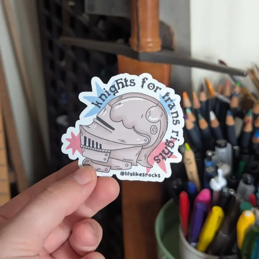 Knights for Trans Rights Sticker