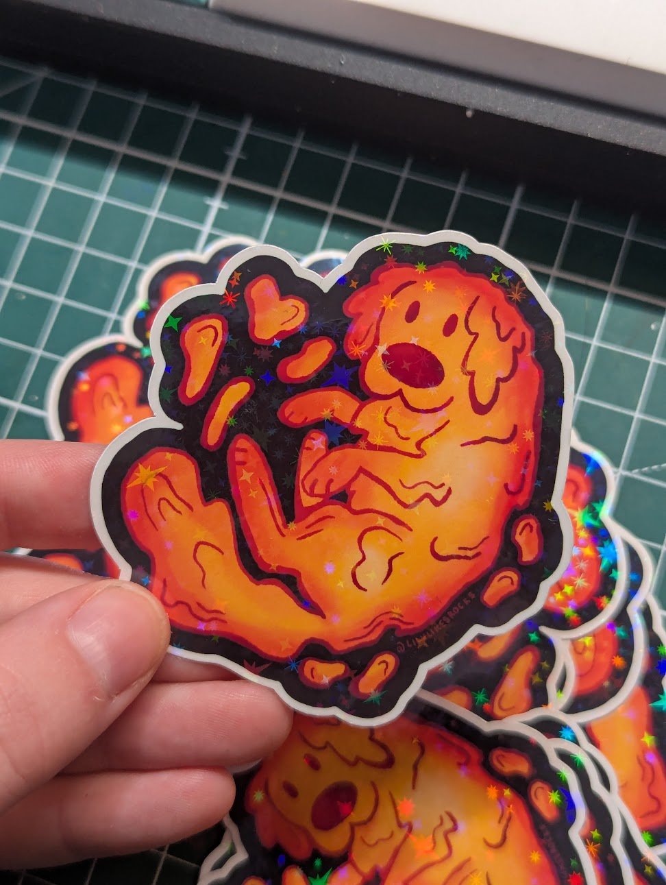 Magma Dog Sticker